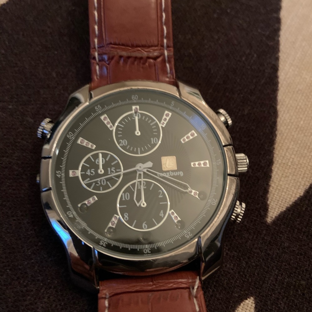 Men's Lenzburg Camera/Spy watch